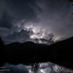 12 luglio 2014 - temporali notturni visti dal lago del Brugneto (GE)